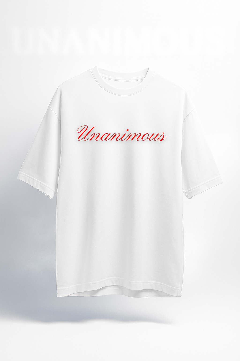 UNANIMOUS RED ROSE OVERSIZED T SHIRT