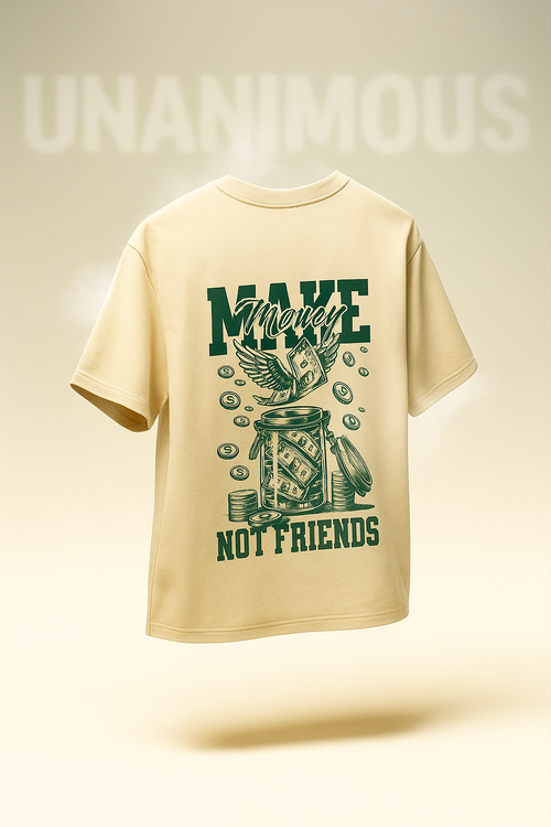 OVER SIZED T SHIRT BIEGE MONEY