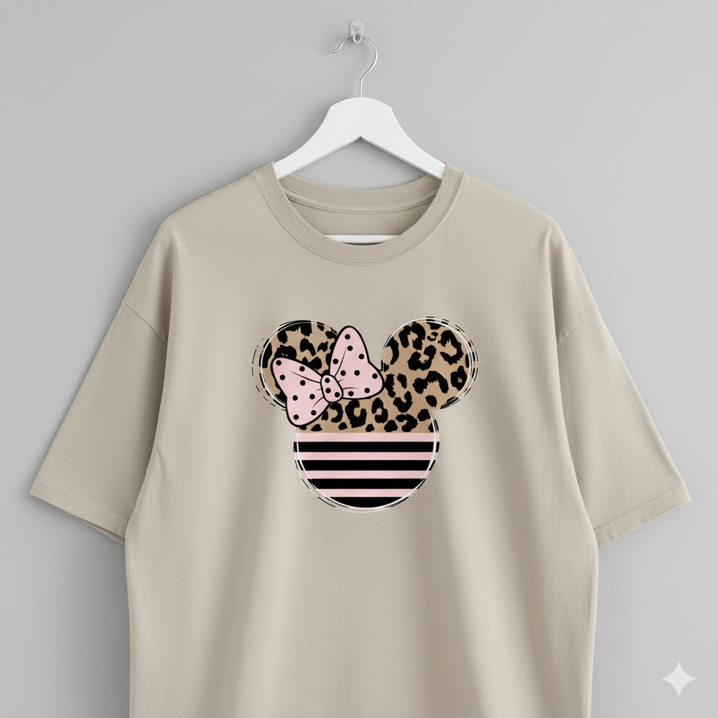 OVER SIZED T SHIRT BIEGE MINNIE MOUSE